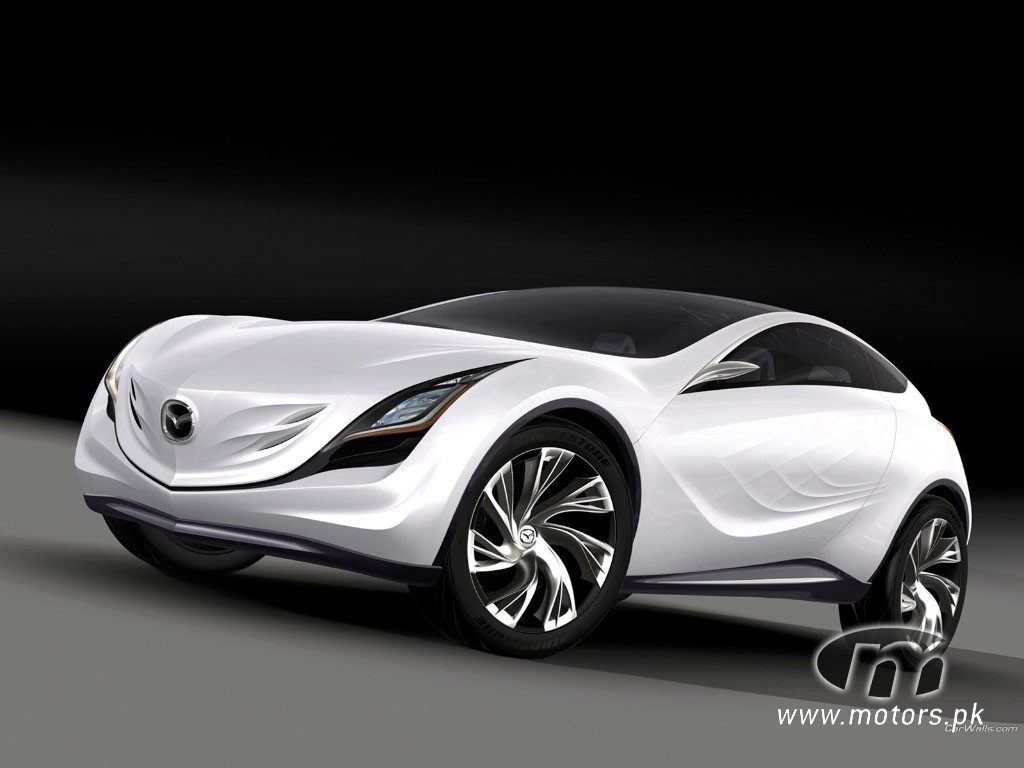 Mazda Kazamai Concept white sports